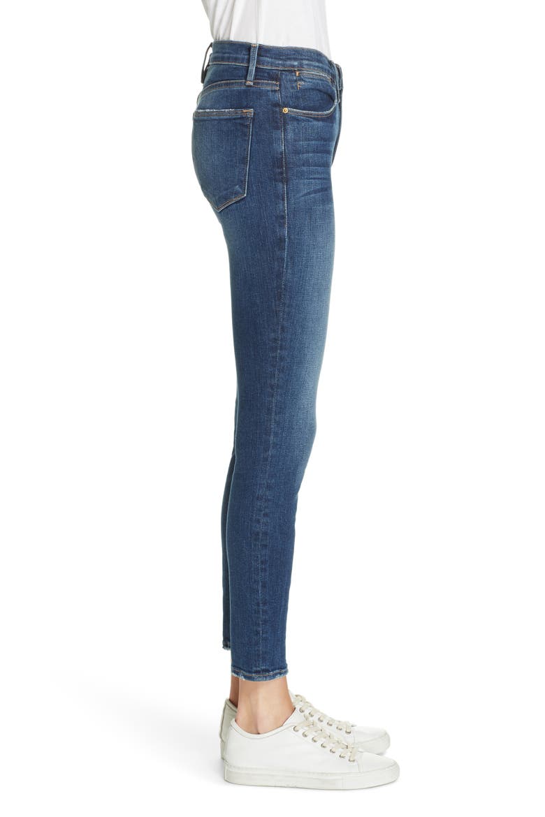 Le High Skinny Ankle Jeans, Alternate, color, REDGRAVE