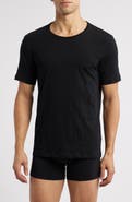 BOSS Men's 3-Packs Cotton Crewneck T-Shirts