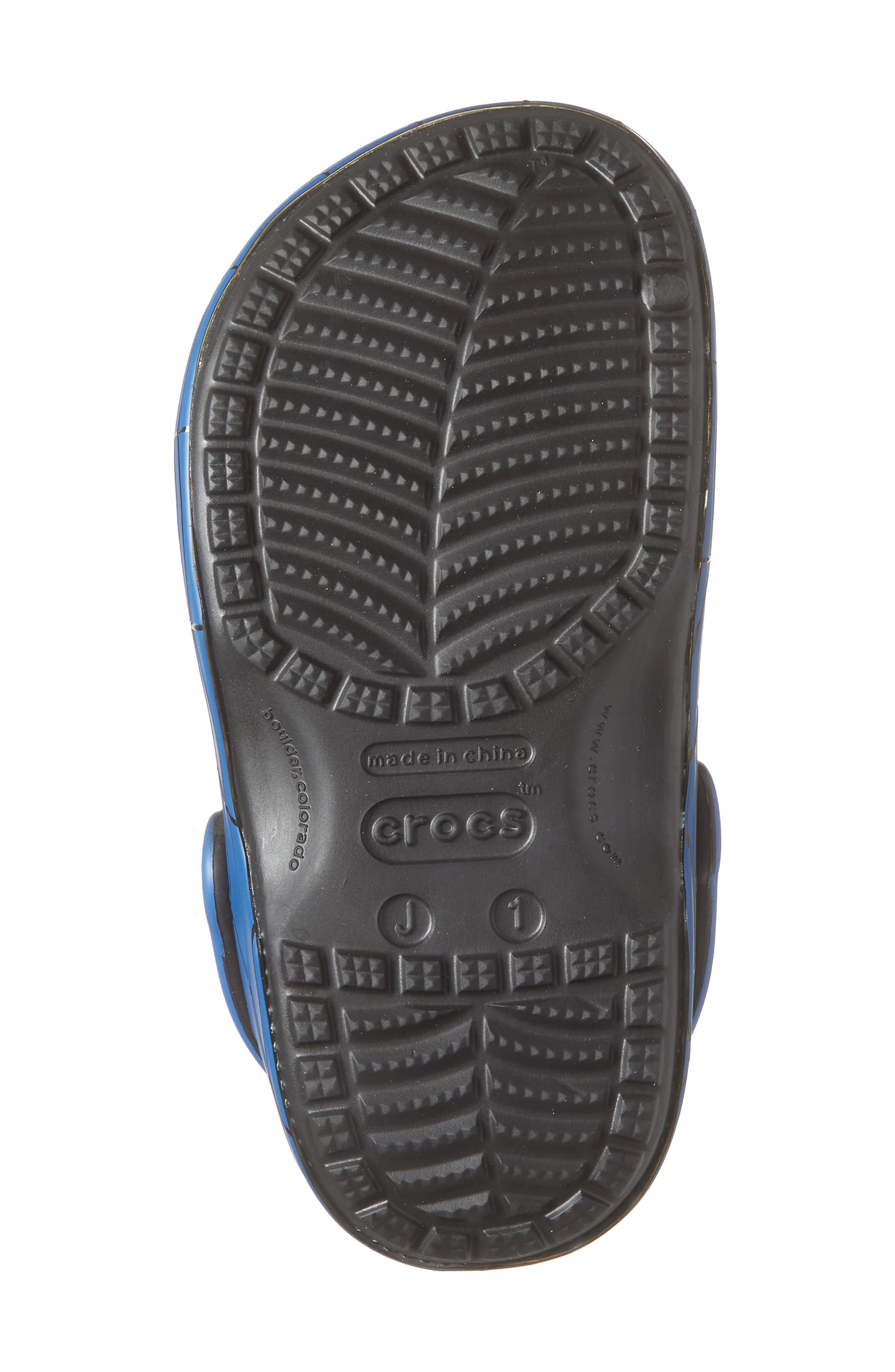 CROCS Kids' Spiderman Web Classic Clog, Alternate, color, Red Multi