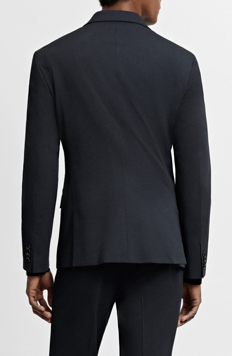 MANGO Superslim Fit Navy Stretch Sport Coat, Alternate, color,