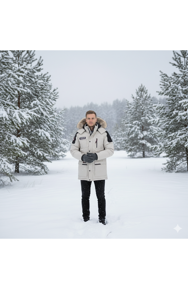 CANADA WEATHER GEAR Heavyweight Arctic Parka, Alternate, color, Stone