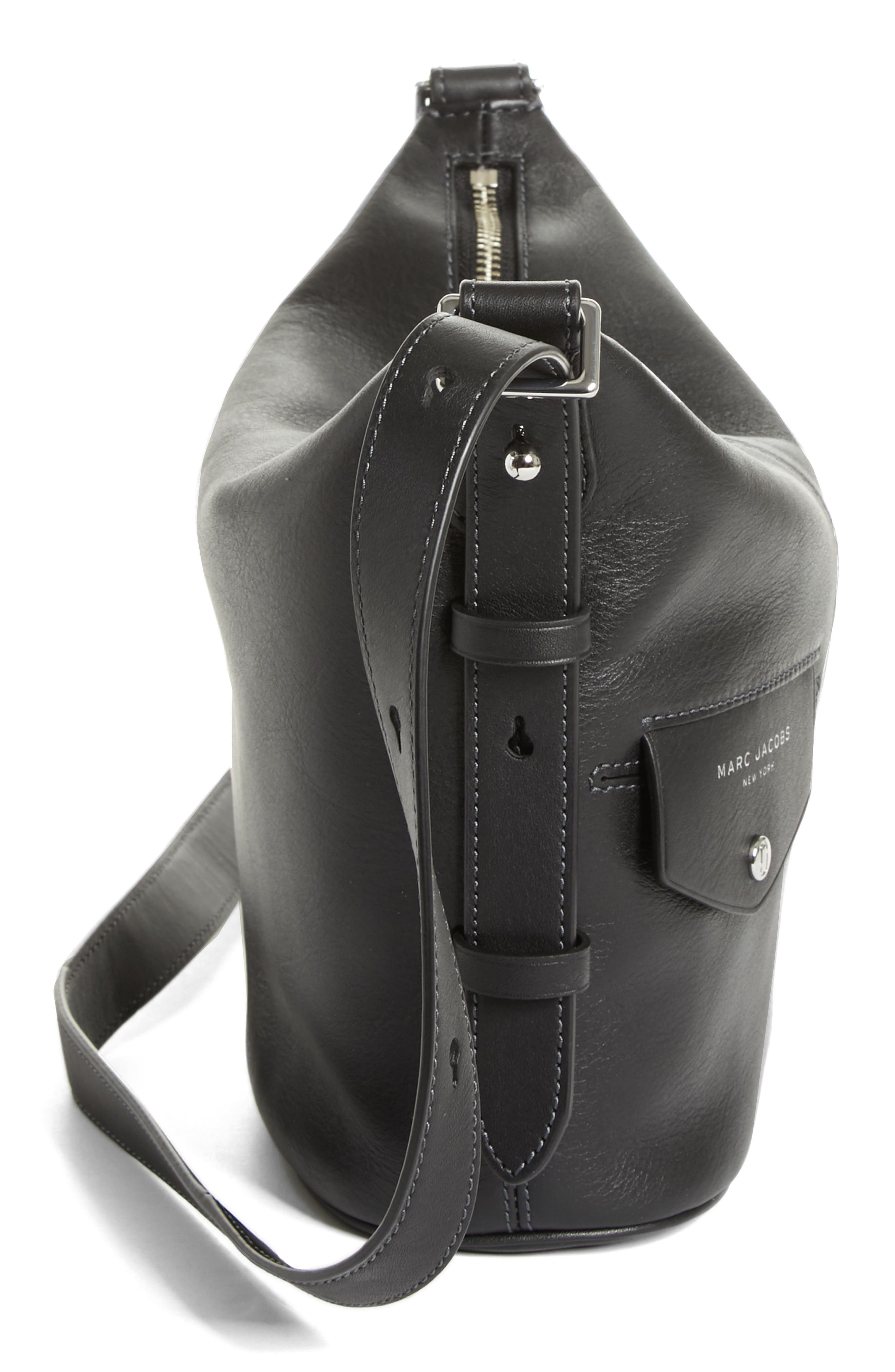 Marc Jacobs The Mini Sling Convertible Leather Hobo, Alternate, color, 