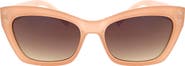 Roxy Swept 55mm Rectangular Sunglasses