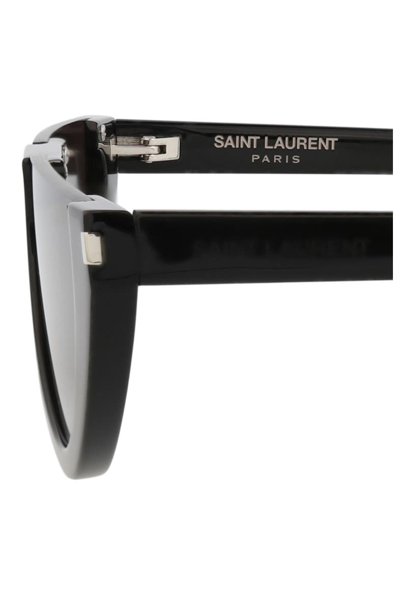 58mm Cat Eye Sunglasses, Alternate, color, BLACK BLACK BLACK