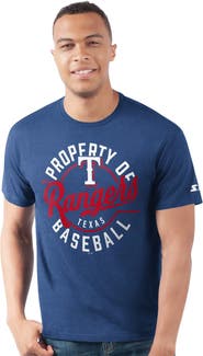 STARTER Men's Starter  Royal Texas Rangers Prime Time Property Of T-Shirt
