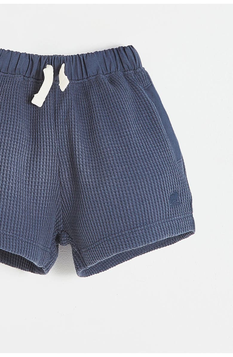 Babycottons Waffle Short for Infant, Alternate, color, Blue-Graphite