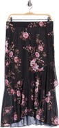 Ellen Tracy Ruffle Hem Mesh Skirt