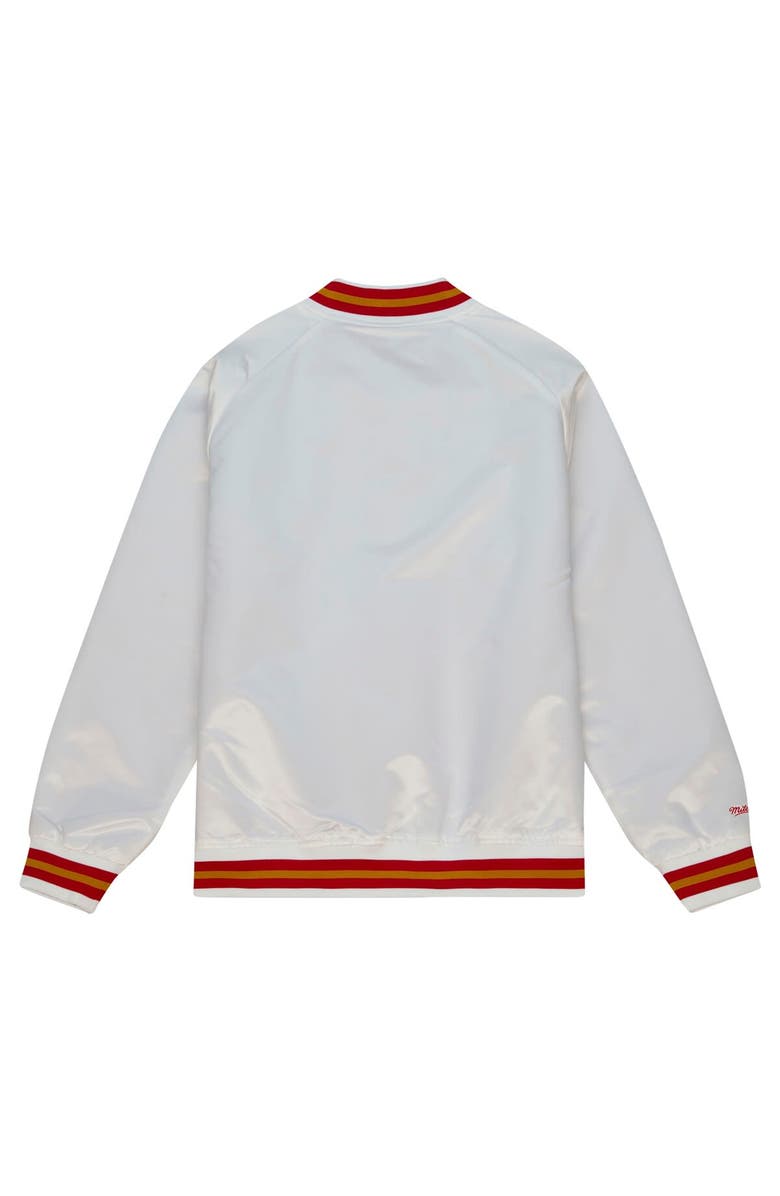 Mitchell
Ness Men
s Mitchell
Ness White San Francisco 49ers Vintage Logo Satin Full-Snap Jacket, Alternate, color, White