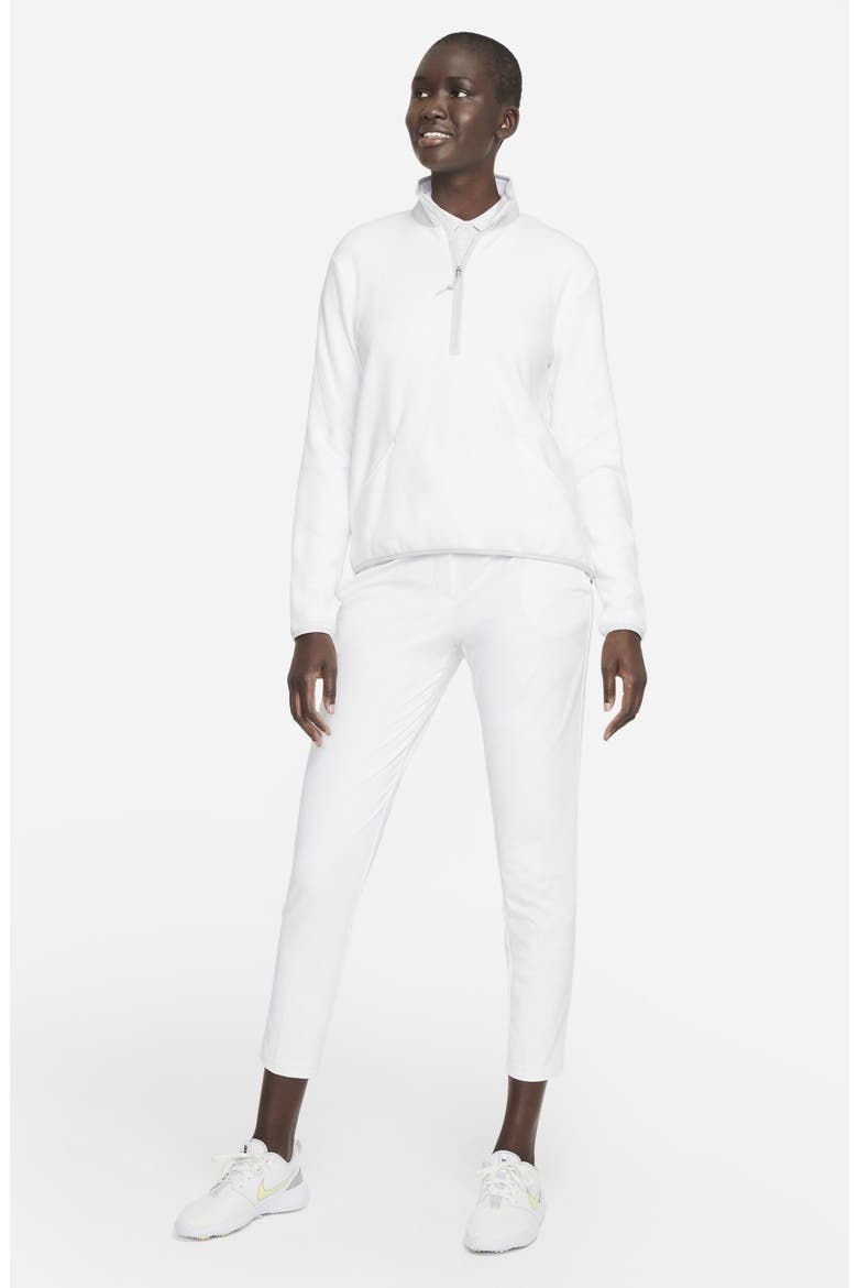 ThermaFIT Victory Half-Zip Golf Top, Alternate, color, 100 WHITE/PHOTON DUST/WHITE