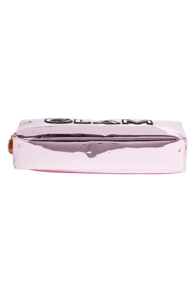 Glam Small Patent Makeup Bag, Alternate, color, PINK