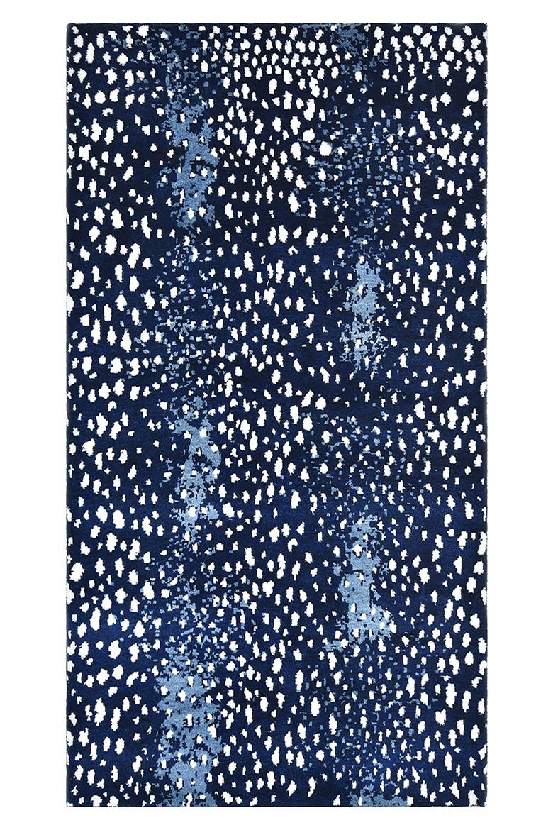 Louis Handmade Wool Blend Area Rug, Main, color, BLUE