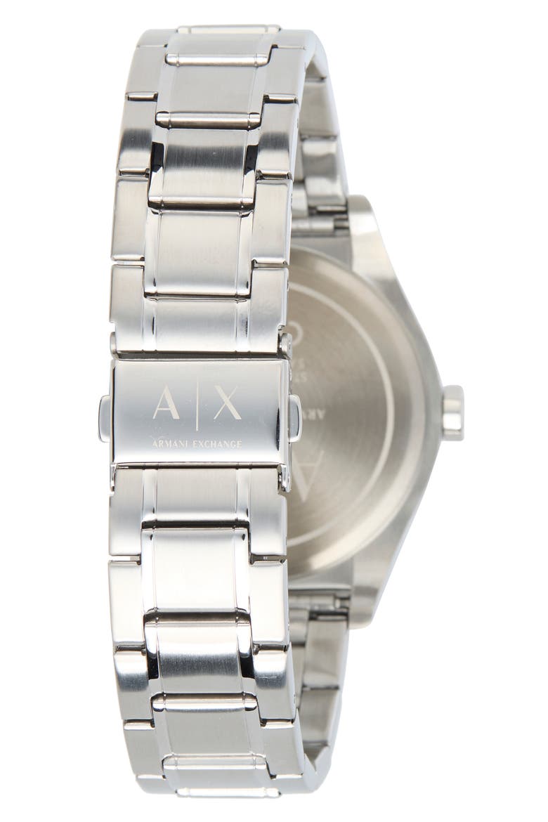 Men's Nico Stainless Steel Black Bracelet Watch, 44mm, Alternate, color, SILVER