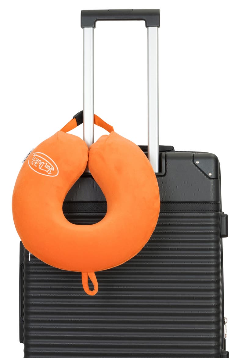 Classic Memory Foam Travel Neck Pillow, Alternate, color, Orange