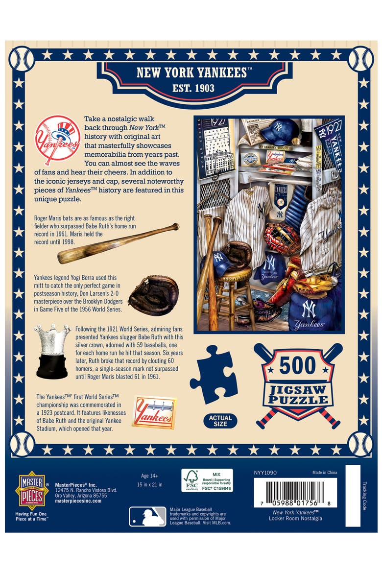 New York Yankees Locker Room 500 Puzzle, Alternate, color, Multicolor