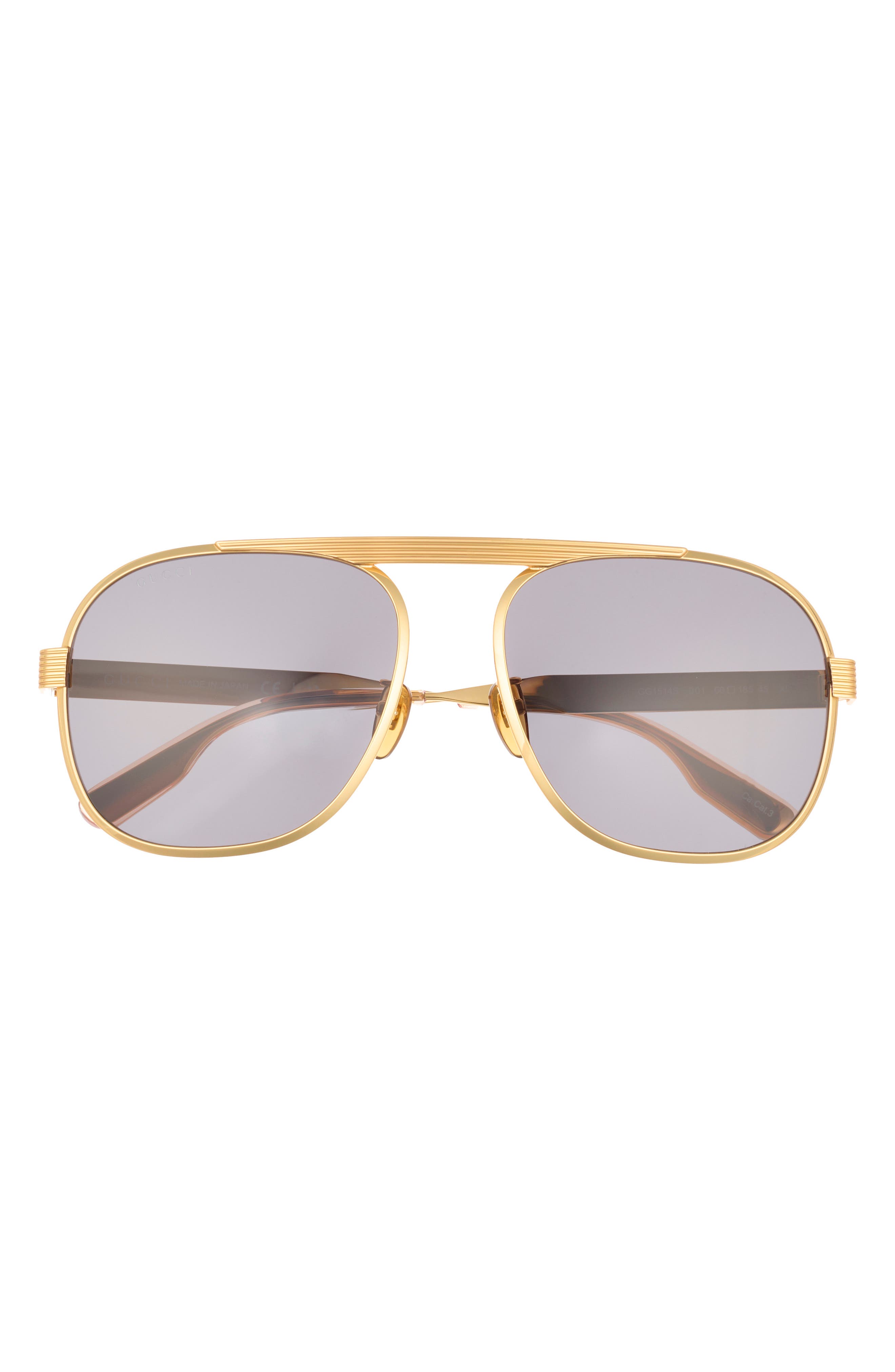 Gucci 60mm Aviator Sunglasses