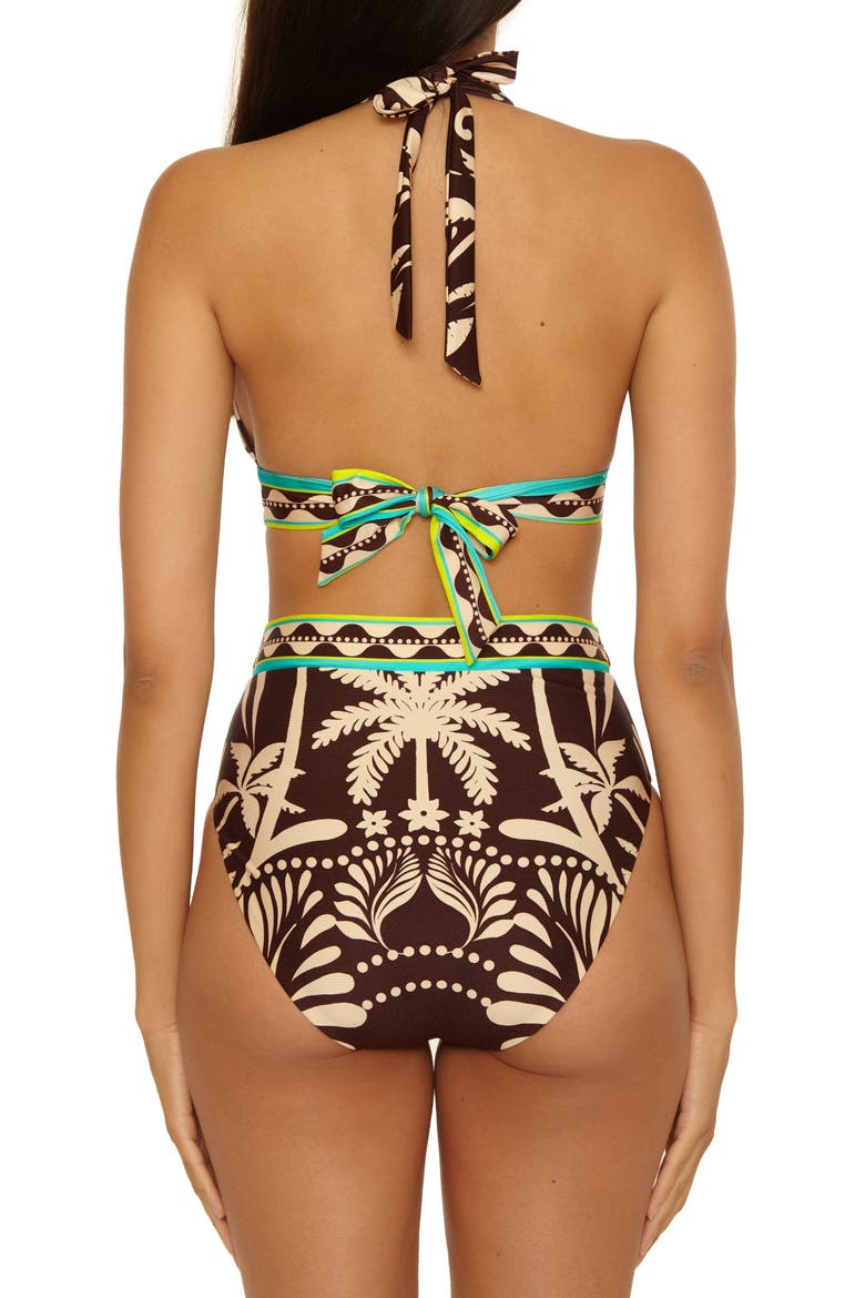 Syros Banded High Waist Bikini Bottoms, Alternate, color, MULTI