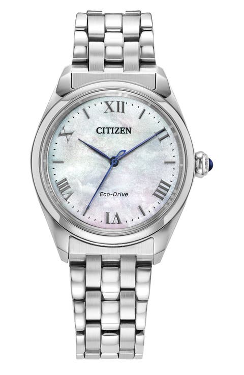 Classic Mother-of-Pearl Bracelet Watch, 33mm