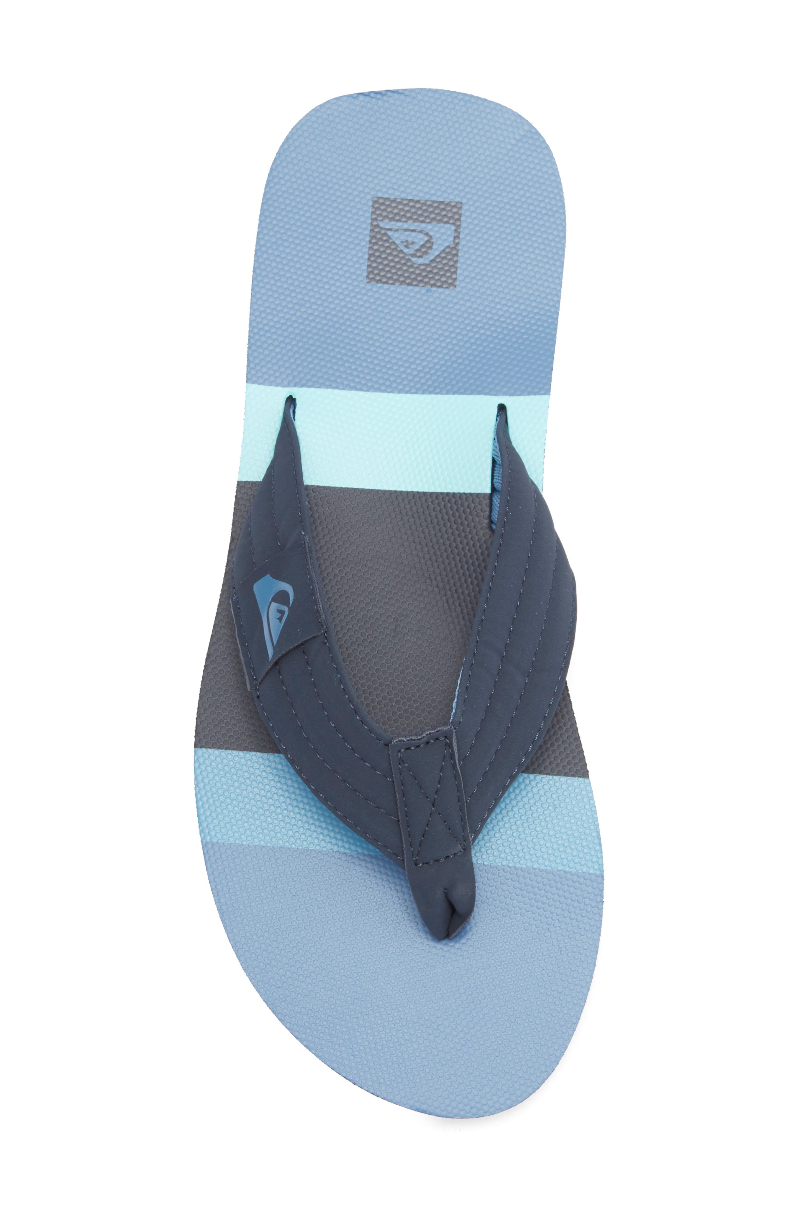 Dune Flip Flop, Alternate, color, MEDIUM BLUE/ DARK BLUE/ AQUA