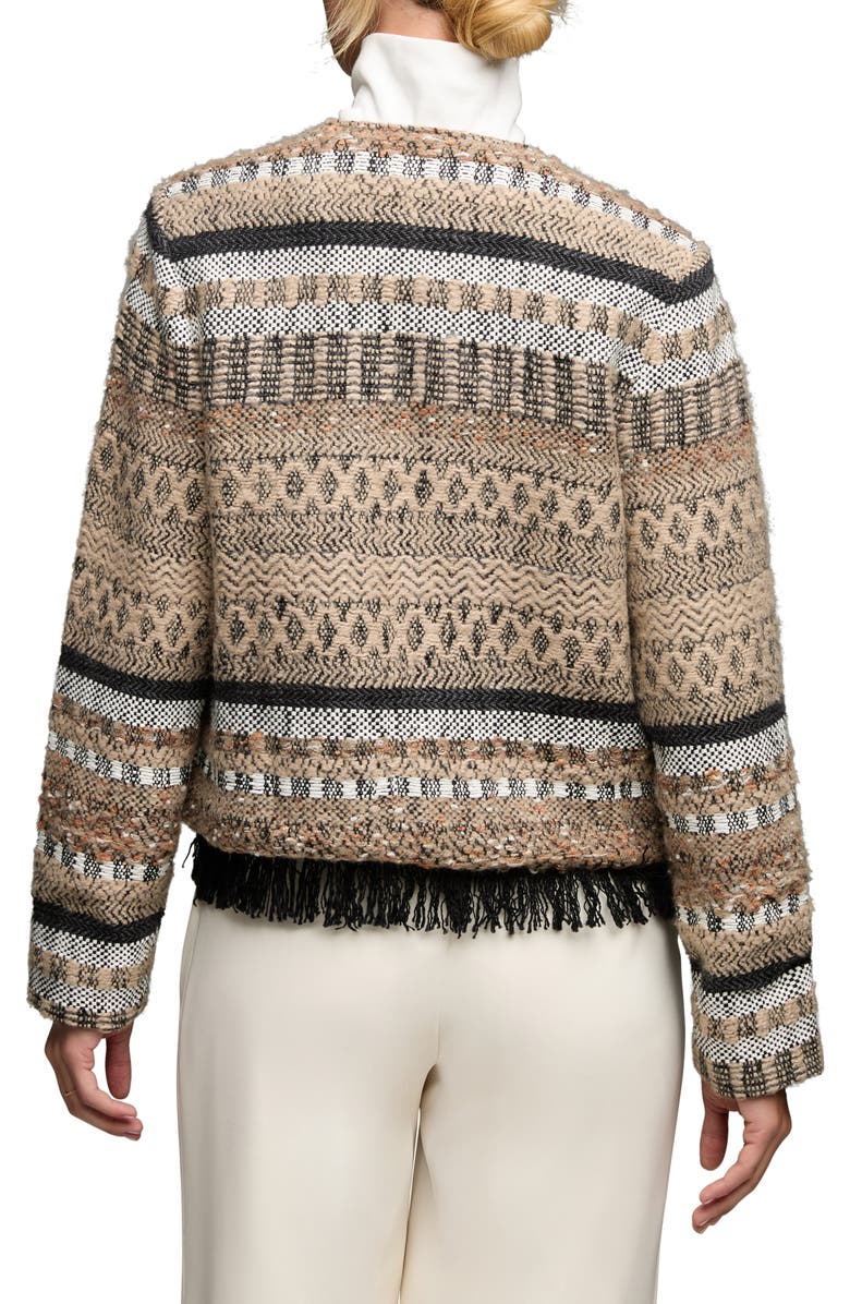 NIC+ZOE Woven Zip Jacket, Alternate, color, Neutral Multi