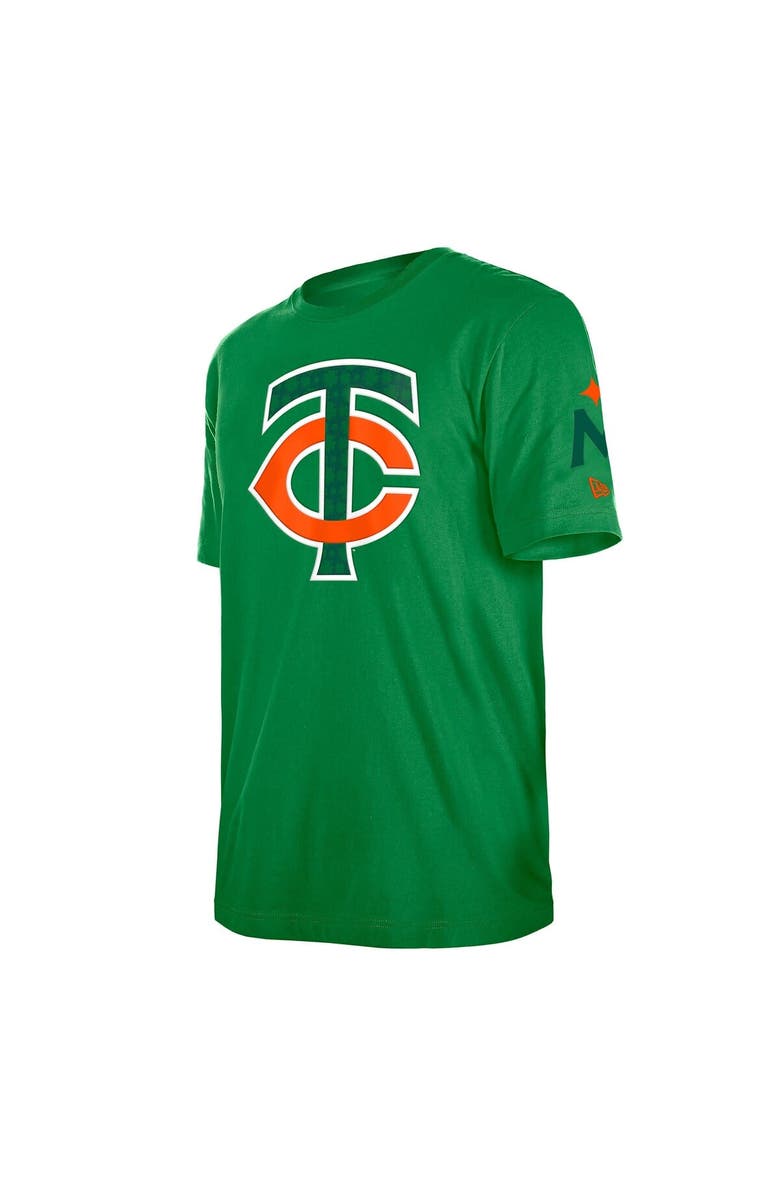 New Era Men's New Era  Kelly Green Minnesota Twins St. Patrick's Day Shamrock Fill T-Shirt, Alternate, color, Kelly Green