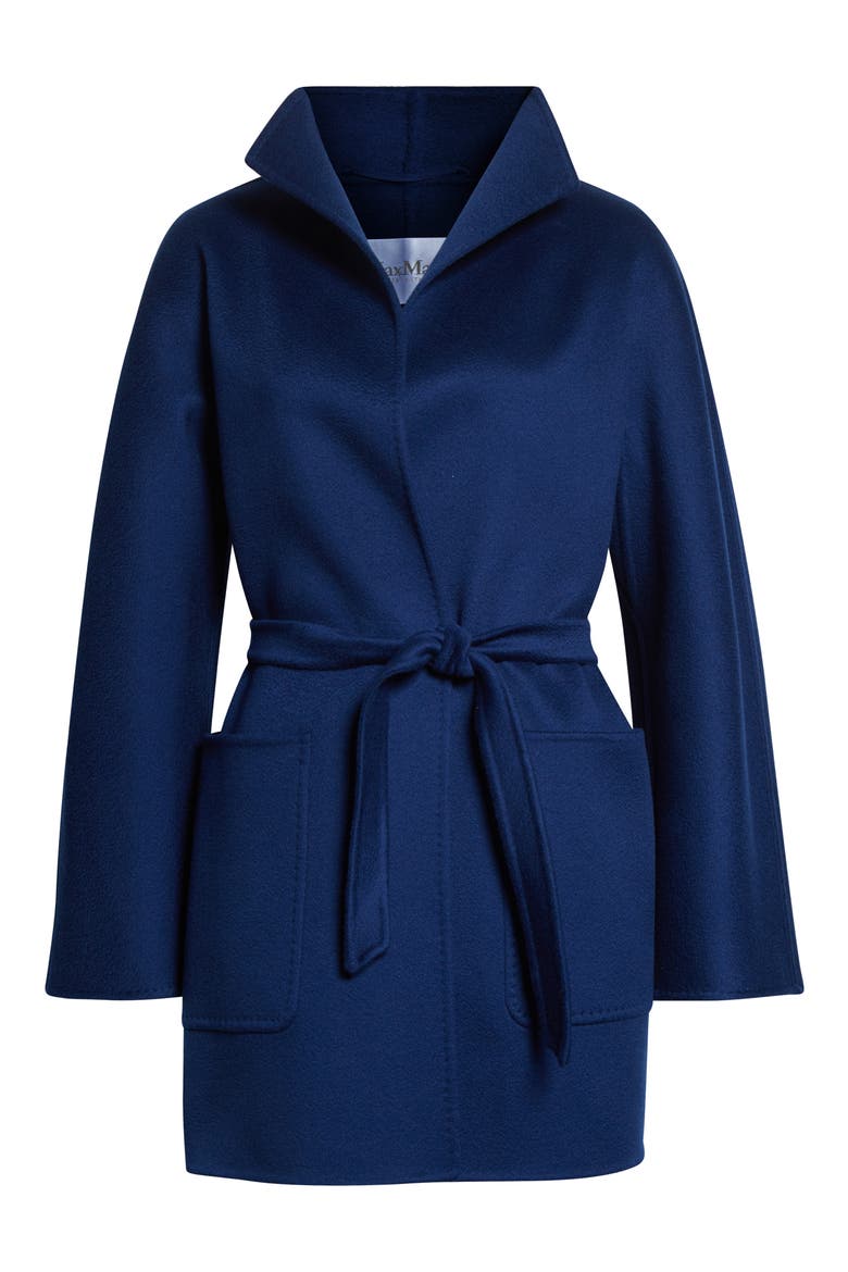Edile Cashmere Double Face Wrap Coat, Alternate, color, CHINA BLUE
