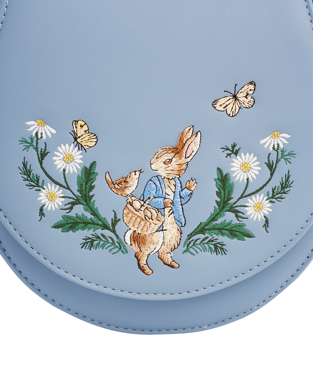 Fable England x Peter Rabbit Blue Saddle Purse, Alternate, color, Light Blue
