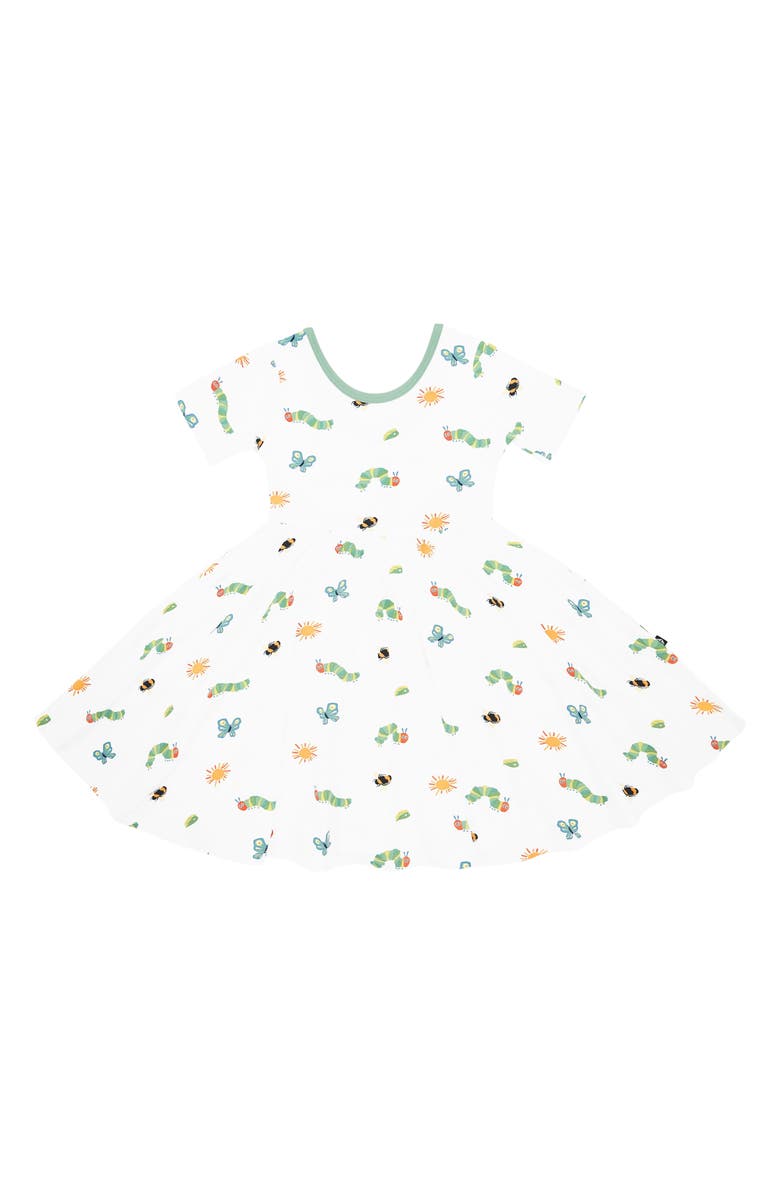 Kyte BABY Kids' 'The Very Hungry Caterpillar' Twirl Dress, Main, color, Green