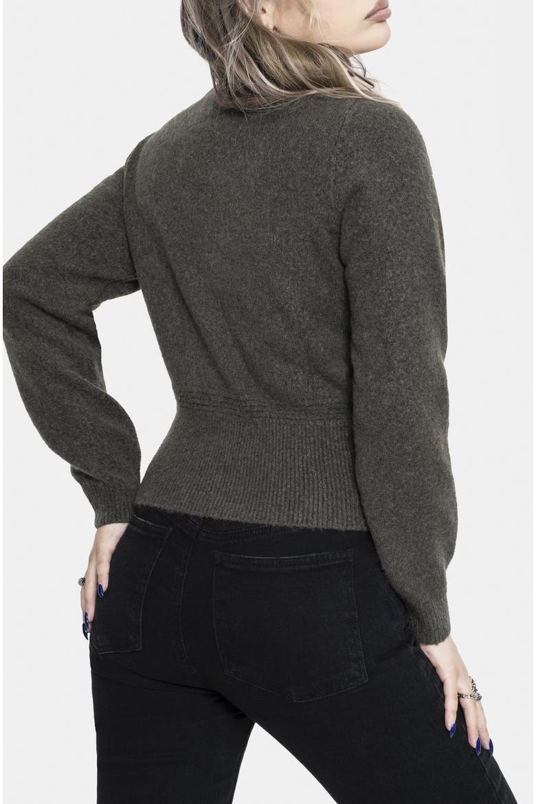 Hexborn Baba Yaga Knit Cardigan, Alternate, color, Grey
