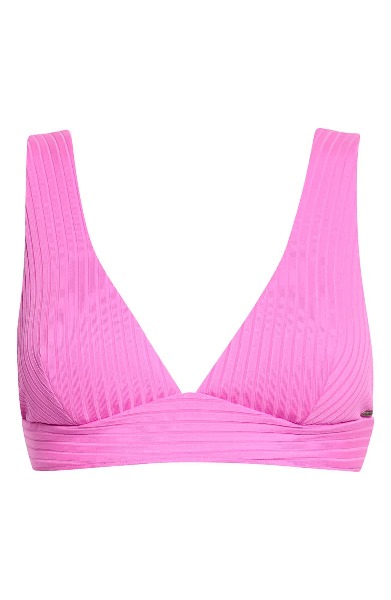 Rip Curl Premium Surf Rib Bikini Top, Alternate, color, Super Pink