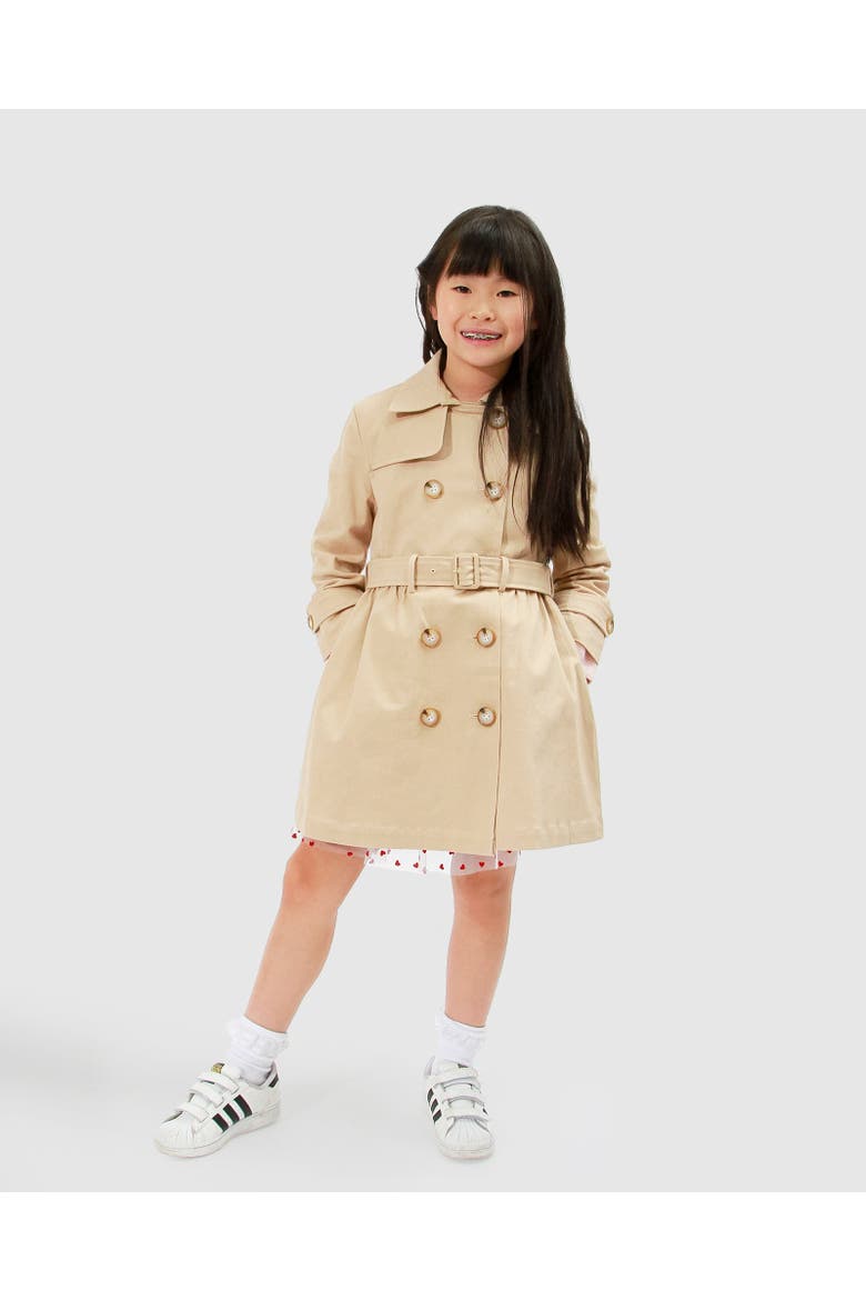Miss Sunshine Trench Coat, Alternate, color, Camel