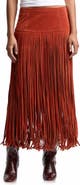 Avec Les Filles Fringe Maxi Skirt