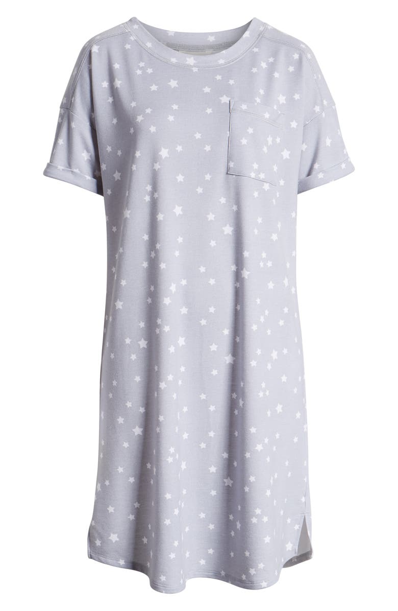 Caslon<sup>®</sup> Short Sleeve Sweatshirt Dress, Alternate, color, 