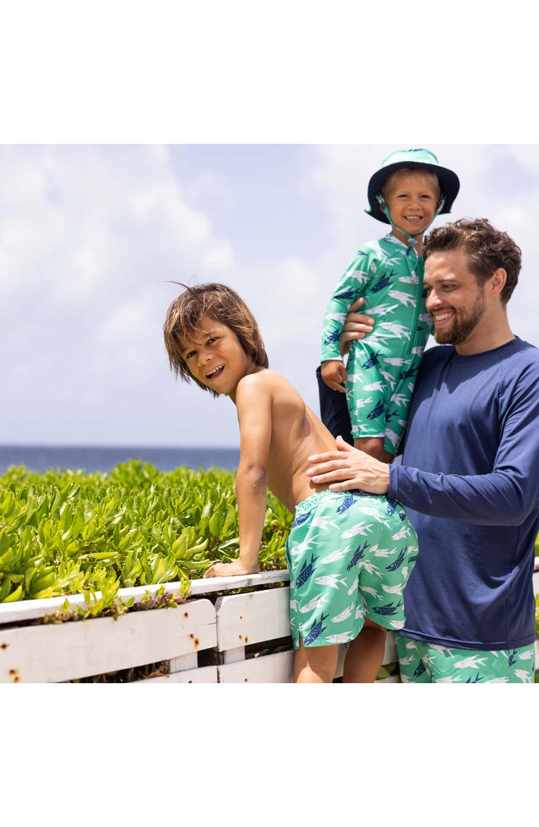 Snapper Rock Men's Comfort Lined Swim Shorts, Alternate, color, Off The Hook