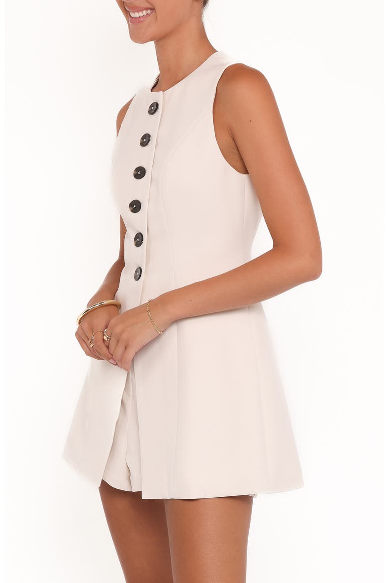 Amanda Sleeveless Split Front Tunic, Alternate, color, CREAM