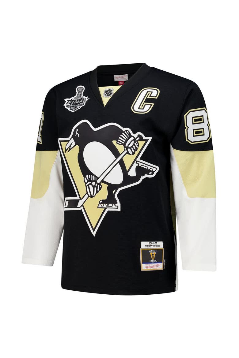 Men's Sidney Crosby Black Pittsburgh Penguins 2008-09 Power Play Jersey, Alternate, color, Black