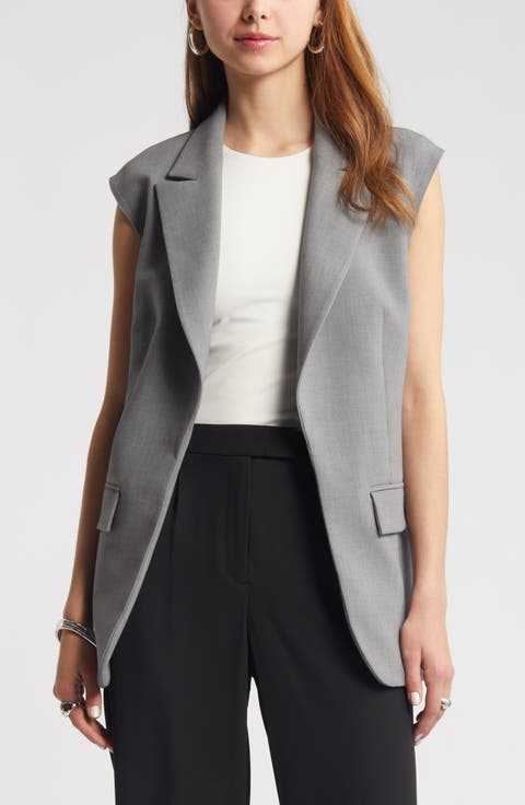 Longline Raw Shoulder Vest