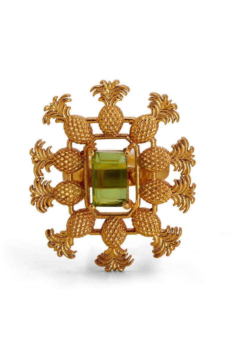 PÏNA RING, Alternate, color, Gold Plated