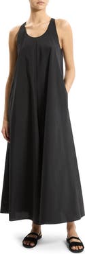 Theory Cotton Blend Maxi Dress