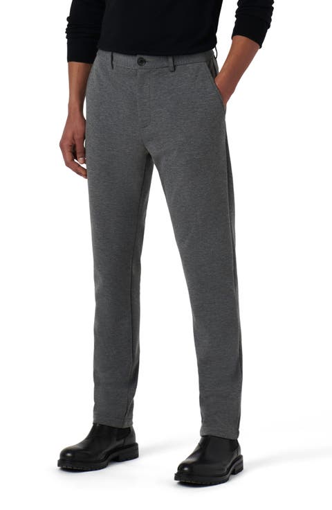 Slim Tailored Fit Flat Front Soft Touch Knit Dress Pants