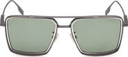 ZEGNA 56mm Navigator Polarized Sunglasses