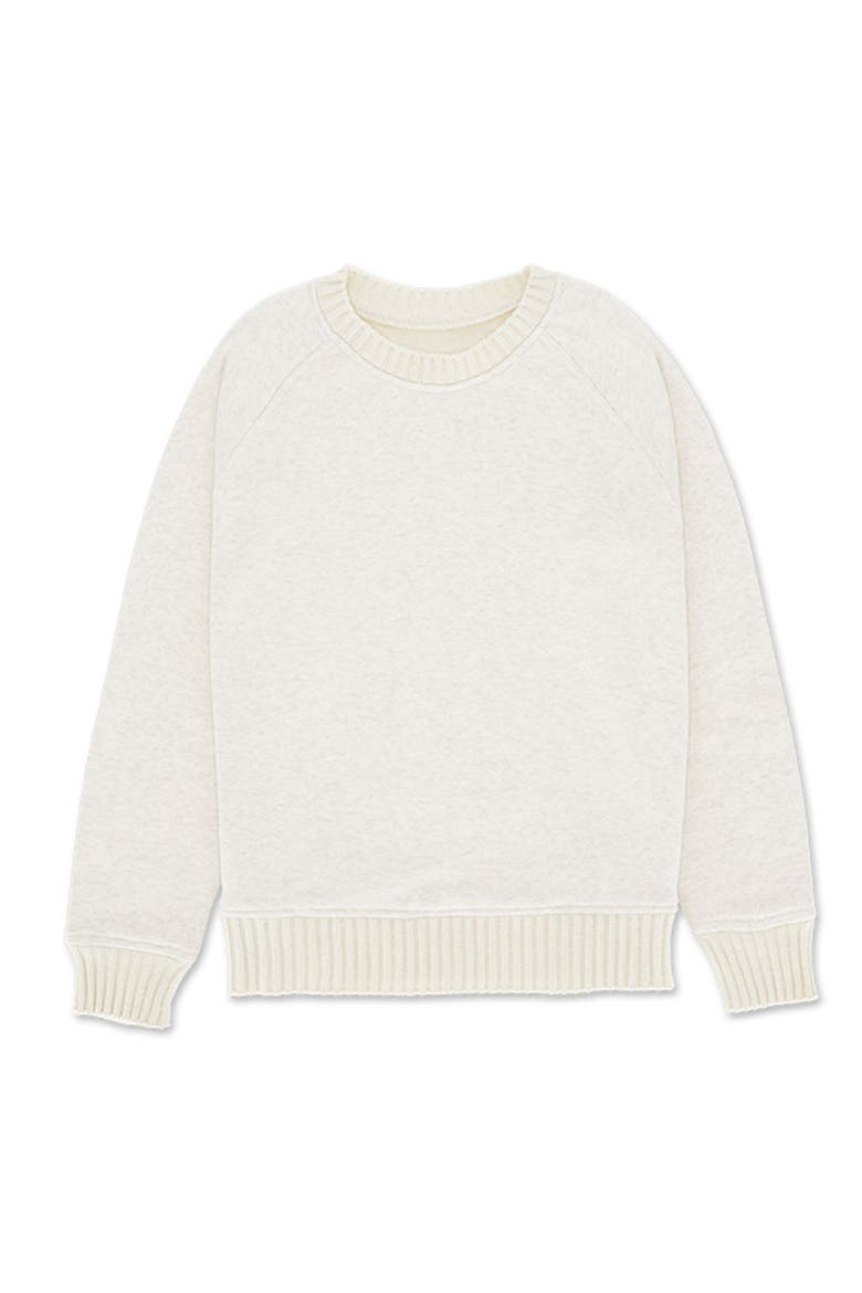 Mayfair Cotton Sweatshirt, Main, color, Cream