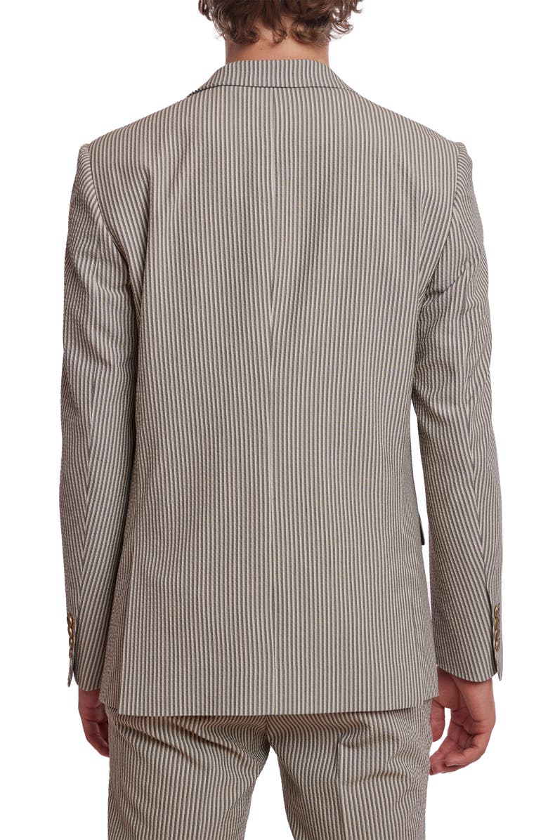 PAISLEY & GRAY Dover Slim Fit Sport Coat, Alternate, color, Grey Tan Cream Seersucker