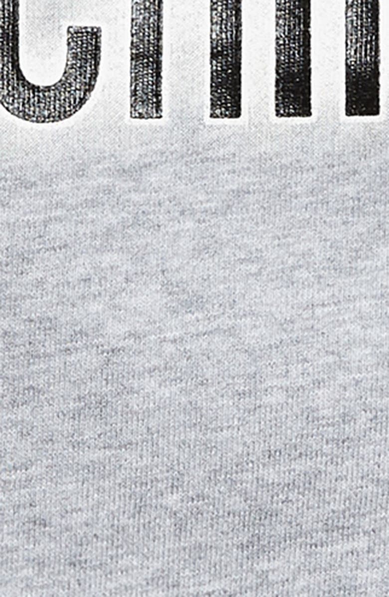 Moschino Logo & Hologram Bear Patch Sweatshirt, Alternate, color,