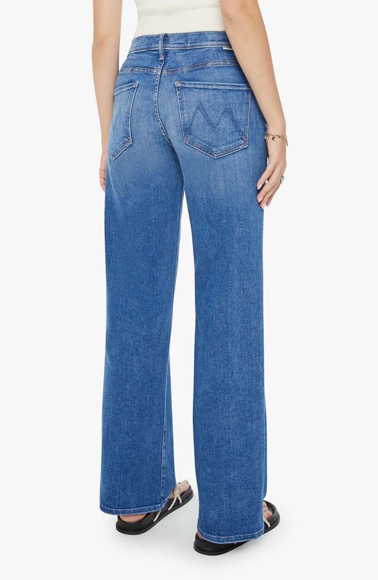 MOTHER The Maven Sneak High Waist Wide Leg Jeans, Alternate, color, 
