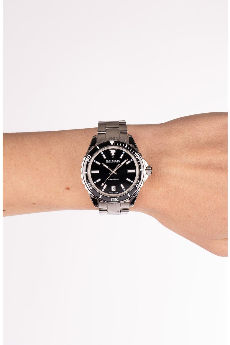 Ophrys Dive Bracelet Watch, 38.5mm, Alternate, color, SILVER