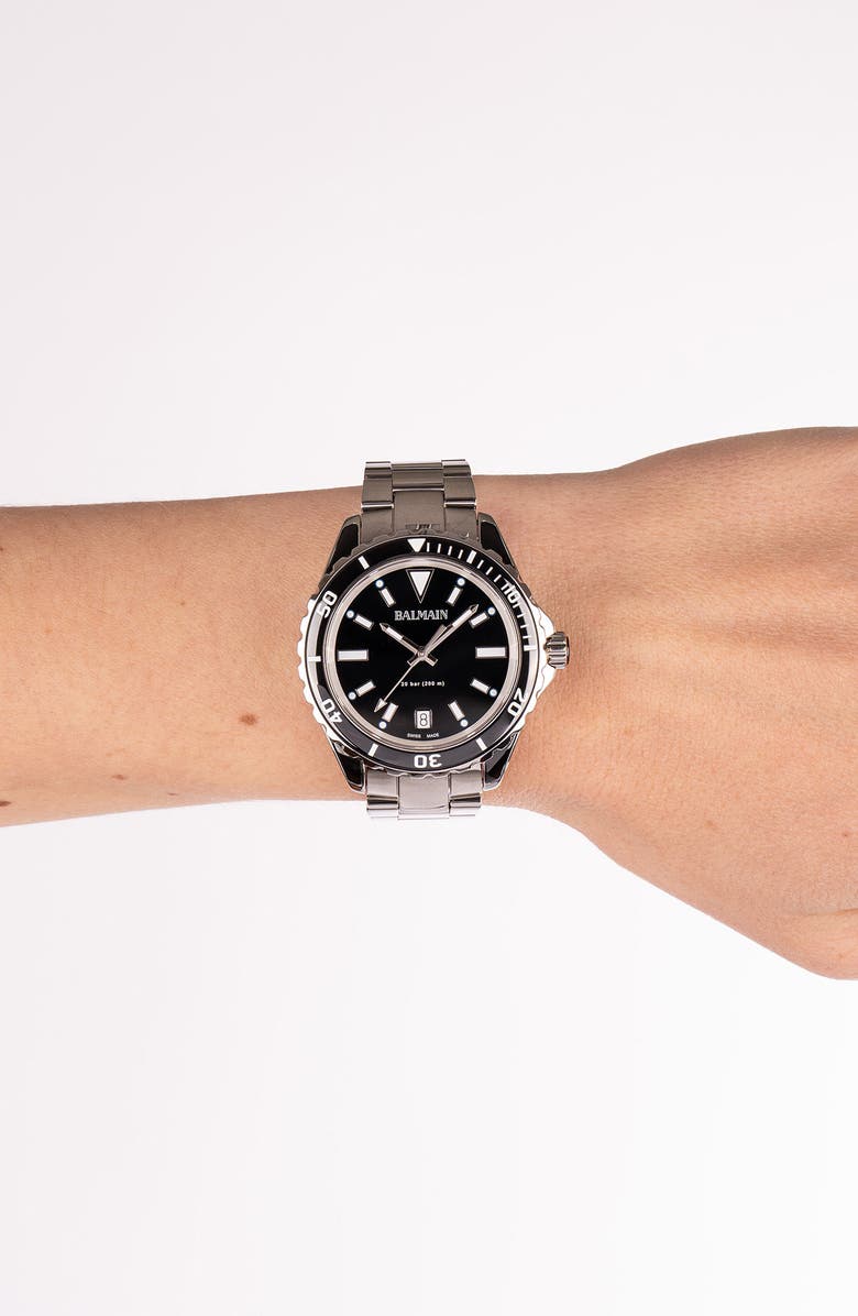 BALMAIN WATCHES Ophrys Dive Bracelet Watch, 38.5mm, Alternate, color, Silver