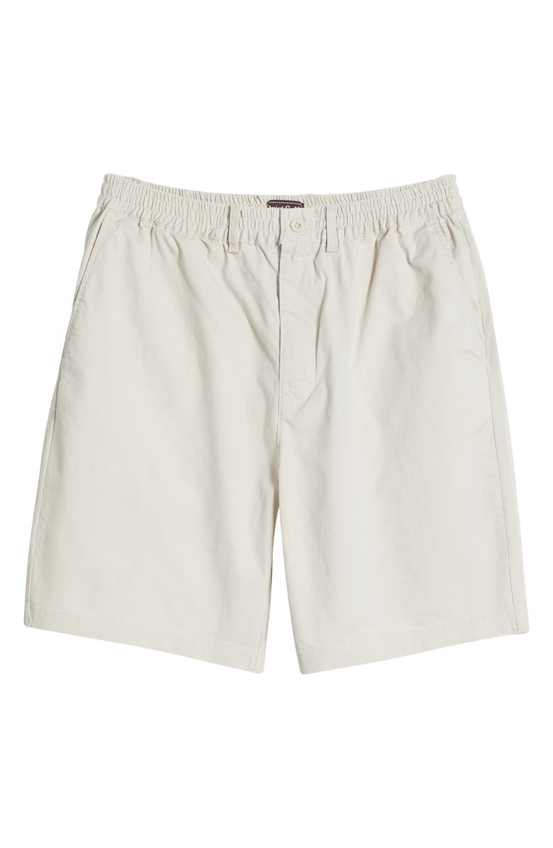 Quiet Golf Monogram Stretch Cotton Twill Shorts, Alternate, color, Bone
