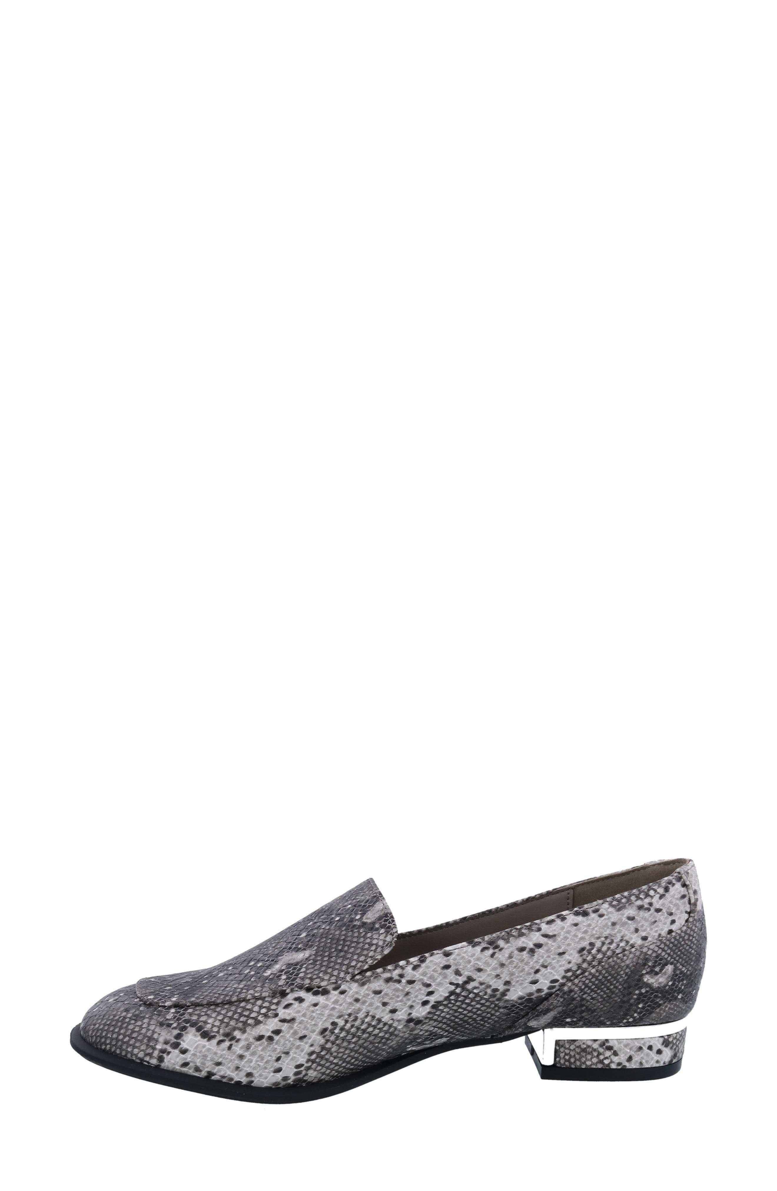 BELLINI Haze Snakeskin Embossed Loafer, Alternate, color, Black