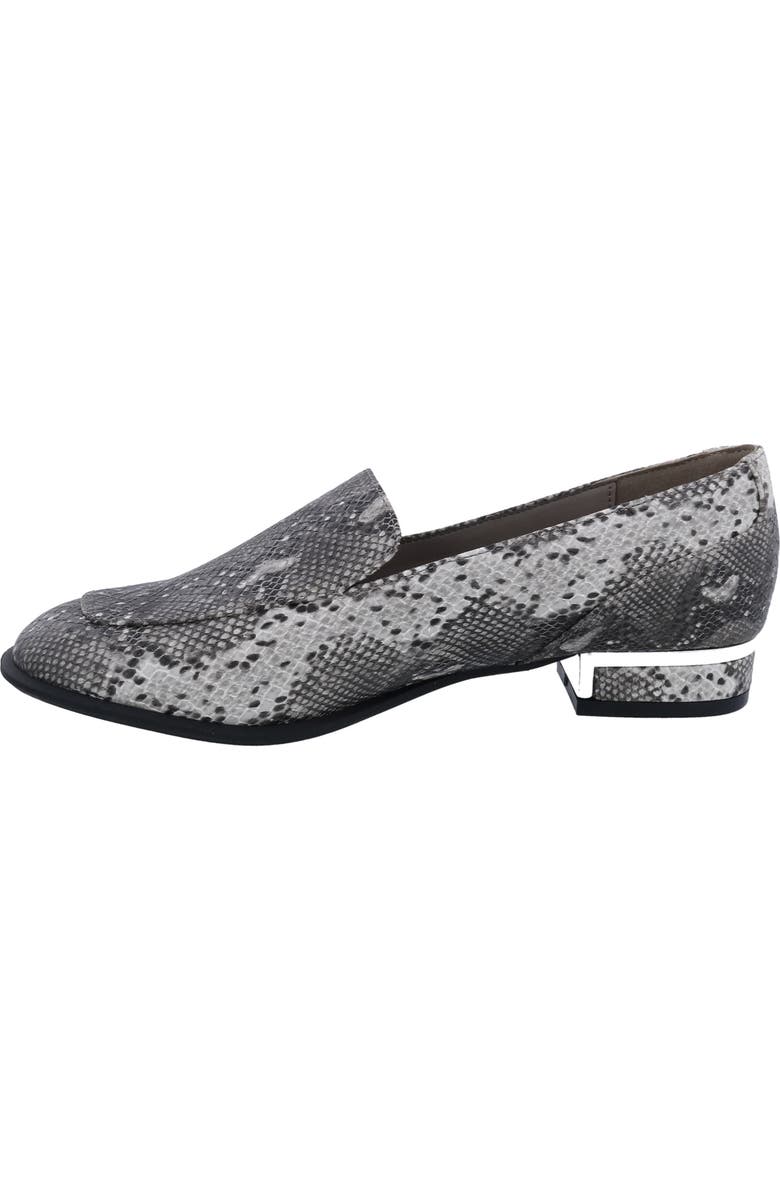 BELLINI Haze Snakeskin Embossed Loafer, Alternate, color, Black