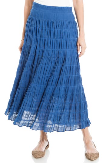 MAX STUDIO MAX STUDIO TEXTURED MIDI SKIRT 